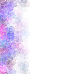 Bubble frame purple