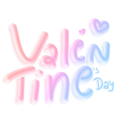 Valentine 3d element with transparent background. PNG no background object.