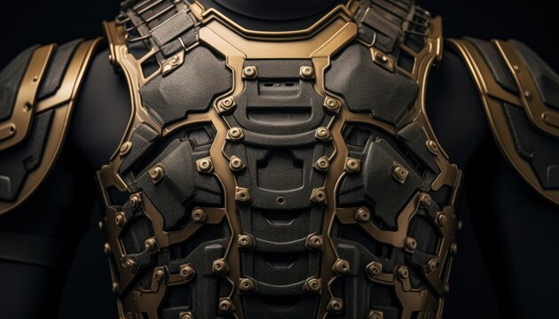 Photo of Close-Up of Protective Body Armor on Mannequin