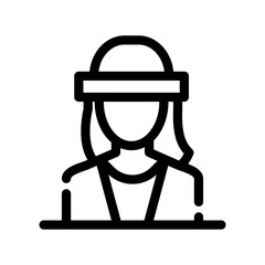 Millennial Female Icon