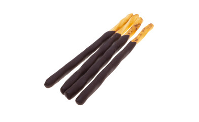 sticks in chocolate isolated