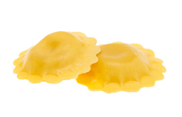 Italian ravioli isolated