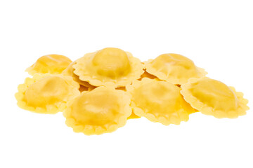 Italian ravioli isolated