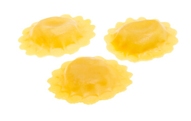Italian ravioli isolated