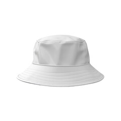 White bucket hat isolated on transparent or white background - obrazy, fototapety, plakaty
