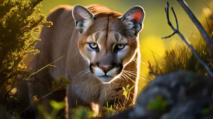 Meubelstickers A puma within the wilderness © Suleyman Mammadov