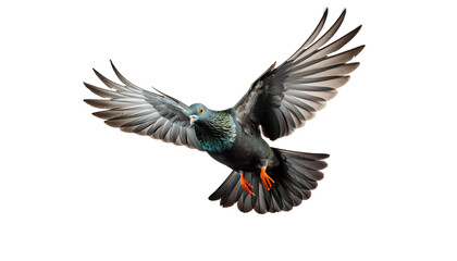 pigeon in flight png. pigeon flying with wings spread png. pigeon isolated png. pigeon png - obrazy, fototapety, plakaty