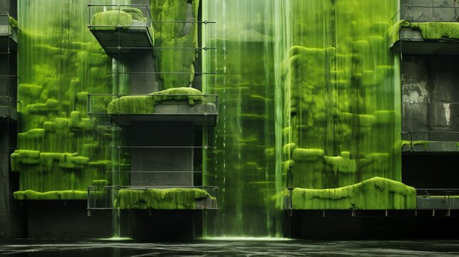 Algae Green Glass Facade with Parallel GPU's: Architecture Excellence