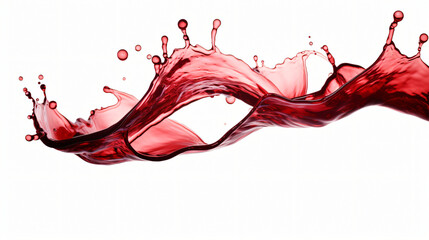 Red wine splashes