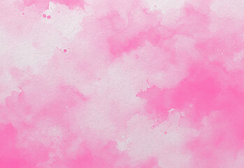 Pink watercolor abstract background. Watercolor pink background. Abstract pink texture.