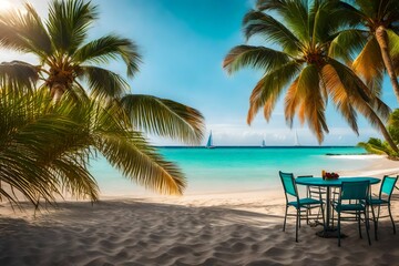 trees on the beach