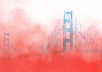 Fototapeta premium Abstract US background monument