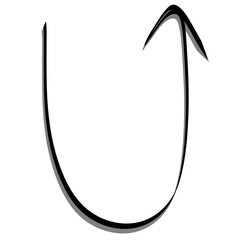 Drawing arrows with hand drawn.