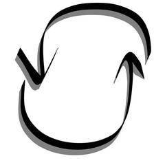 Drawing arrows with hand drawn.