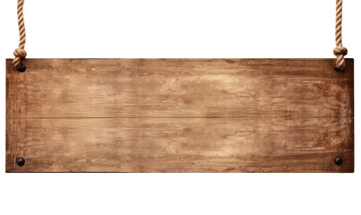 old medieval wood board hanging isolated on transparent background png