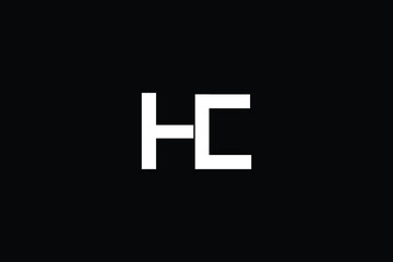 HC Logo Letter design template, Letter hc logo design