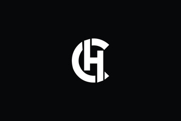 Alphabet CH or HC illustration monogram vector logo template