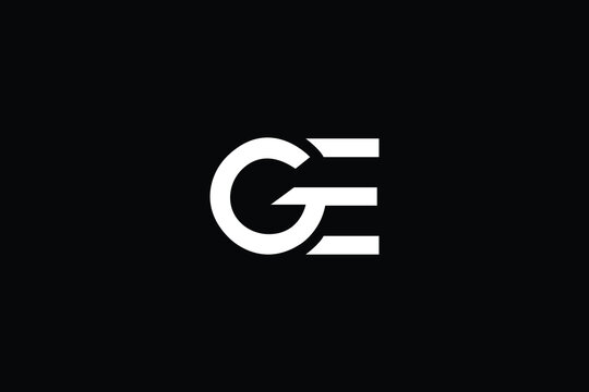 Abstract letter GE EG logo template - vector.
