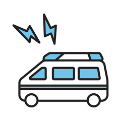 救急車　病院　医療　アイコン © DESIGN ARTS