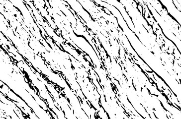 Grunge old detailed black abstract texture. Lines, veins, cracks, stone, marble. Vector background.