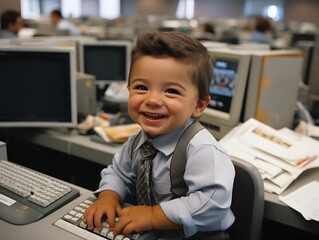 Tech-Savvy Infant: A Future IT Expert