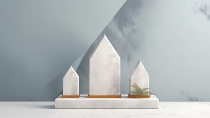 Elegant Display with Minimalistic Natural Design
