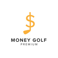 money golf logo vector icon illustration_01