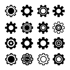 Set of gear icon. Pictogram vector design.