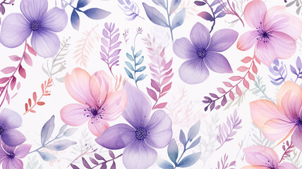 Obraz premium watercolor painting of a flower background
