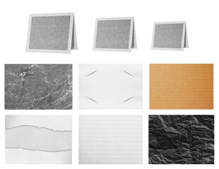 ripped paper on white background and have copy space for design