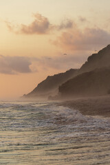 Sunset on the ocean, Bali island