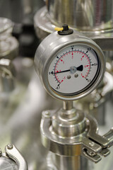Manometer, chemical industry abstract background