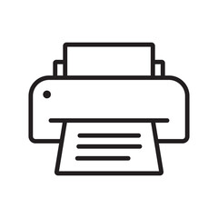Printer line icon