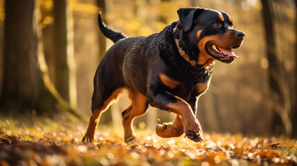 Rottweiler dog, AI Generated - 672159465