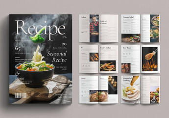 Recipe Book Creator Template Cookbook Design Layout