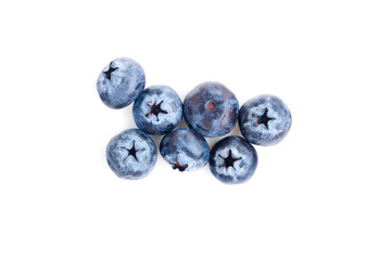 Fresh ripe blueberry fruits isolated on white background, Fresh Fruit, Healthy Fruit