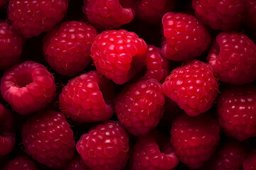 Raspberry background. High-resolution
