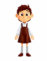 Fototapeta premium fairytale Christmas boy and girl character in costume