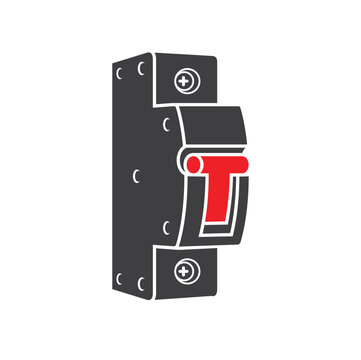illustration of electric breaker or circuit breaker.