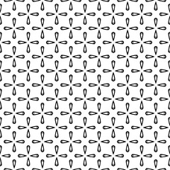 Black seamless abstract pattern. Overlay for background and backdrop. Ornamental design. PNG graphic illustration with transparent background.