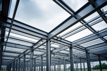 roof of a greenhouse. interior of a building, design of steel frame structural systems - Powered by Adobe