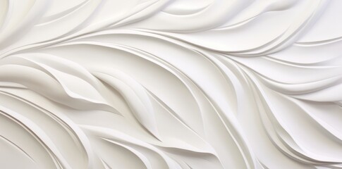 white leaves on a white background, gypsum, in the style of a photorealistic fake, monochrome abstraction