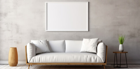 modern interior with sofa