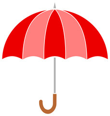 Red umbrella icon. 