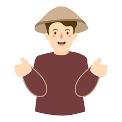 support local farmers concept illustration