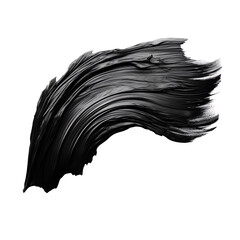 a black and white paint brush stroke