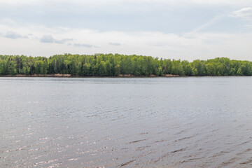A view of river Daugava from the memorial park Liktendarzs.