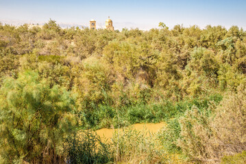View at the Jordan river near Bethany Beyond the Jordan