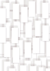 Abstract white and grey geometric overlapping square pattern background with shadow. paper texture design Abstract white background can use for design, background concept, vector illustration.