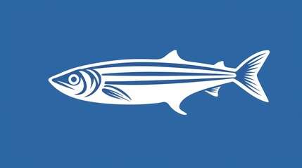 a fish with striped tail on blue background stock photo, pictures and royalty image